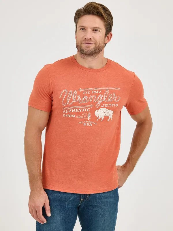 WRANGLER - Sienna Bison Rope Emblem Graphic T-Shirt