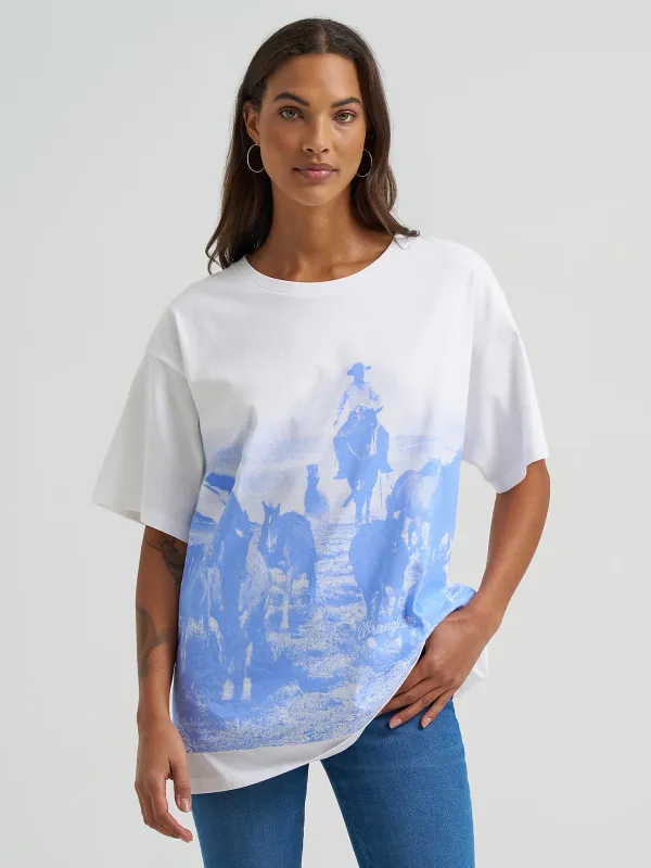 WRANGLER - Horse Round Up Oversized Tee
