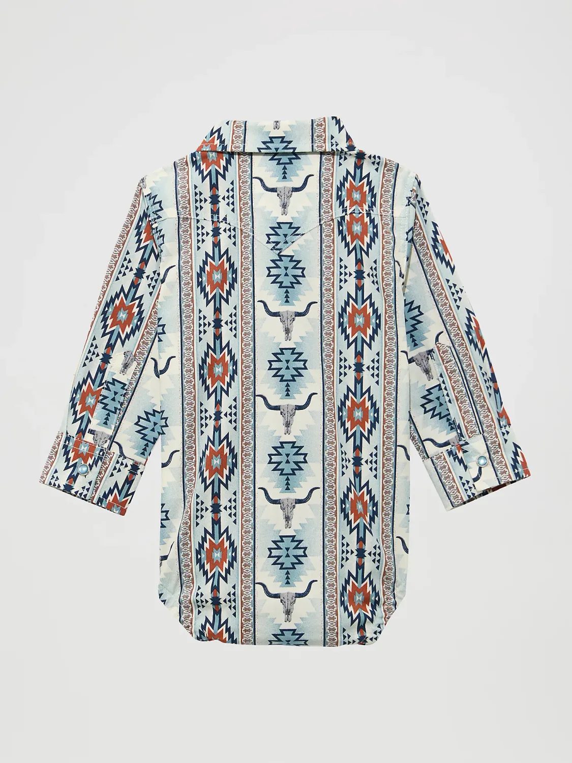 WRANGLER - Baby Boy's Long Sleeve Checotah Western Snap Bodysuit