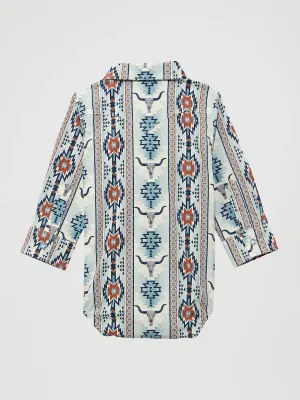 WRANGLER - Baby Boy's Long Sleeve Checotah Western Snap Bodysuit