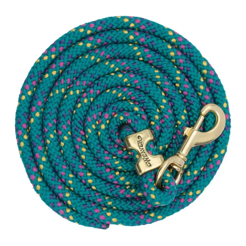 WEAVER - Poly Lead Rainbow Rope with Brass Snap