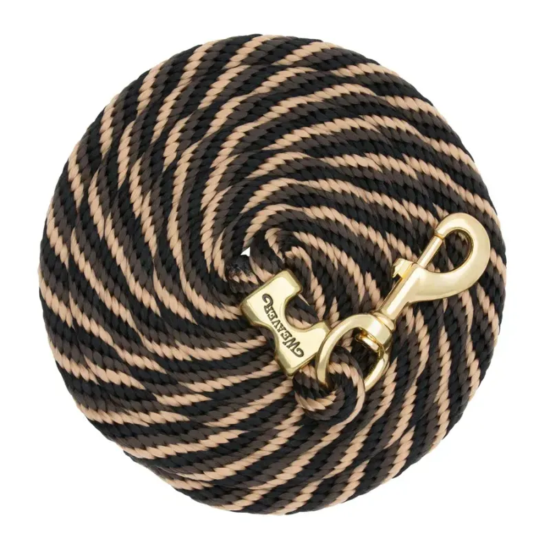 WEAVER - Poly Lead Twist Rope with Brass Snap