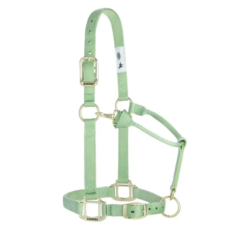 WEAVER - Original Adjustable Pistachio Chin &amp; Throat Snap 1'' Halter
