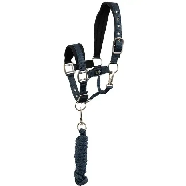 BR EQUESTRIAN - Navy Mini Horse Halter and Lead kit