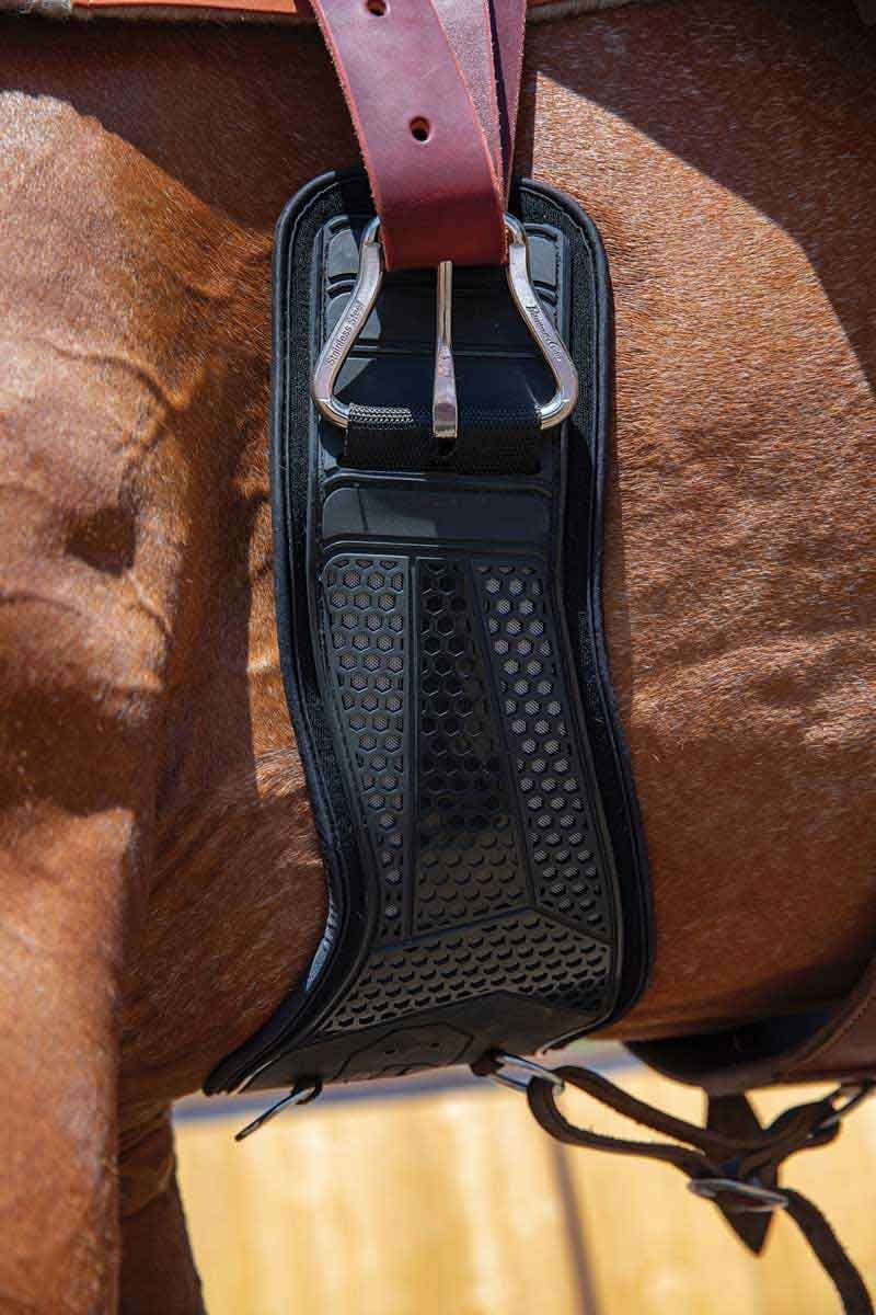 Sangle De Cheval Western – Cinch En Nylon Marron Résistant (Neuf)