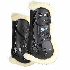 ARMA CARBON - Horse Boots with Synthetic Sheepskin, Color: Noir, Size: Full