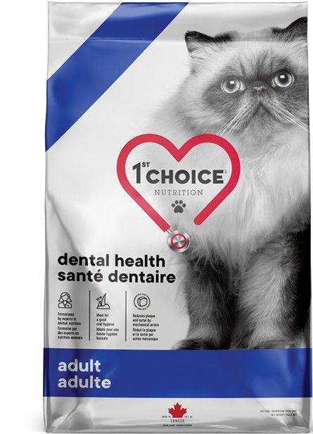 1st CHOICE - Dental Health Formula for All Breeds Adult Cats, Format: 1.8kg