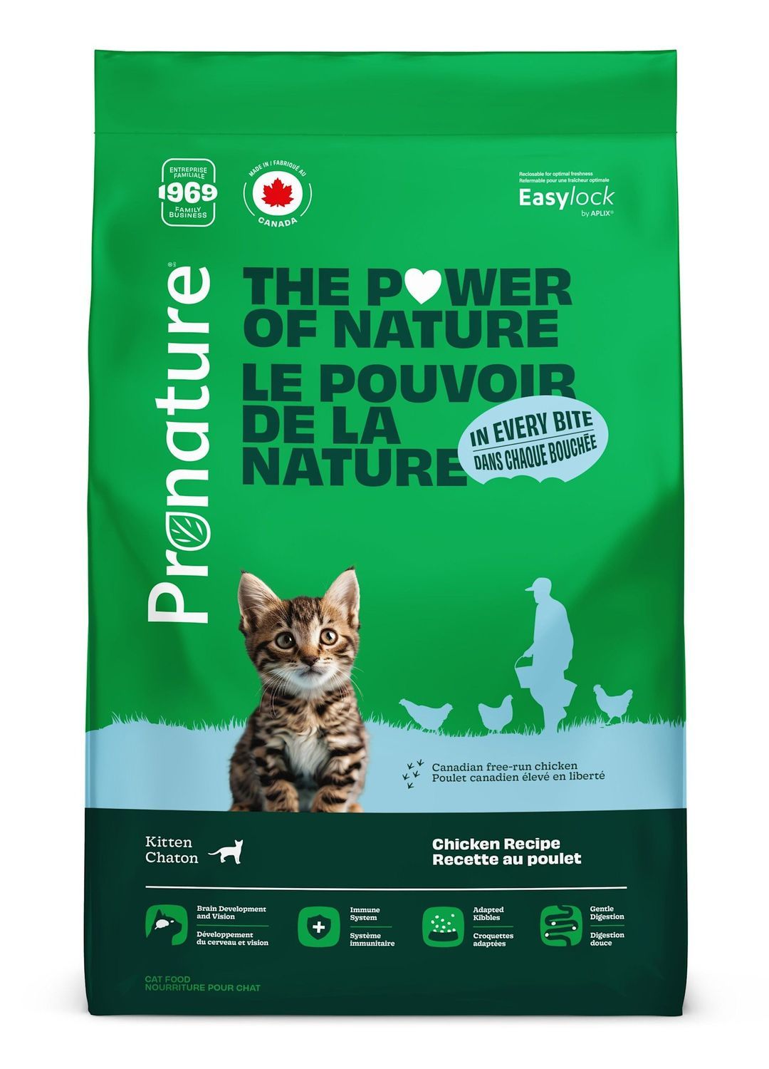 PRONATURE - Chicken Recipe for All Breeds Kitten, Format: 2kg