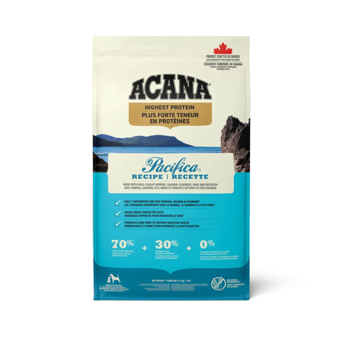 ACANA -  Highest Protein Pacifica Dry Dog Food, Size: 2kg