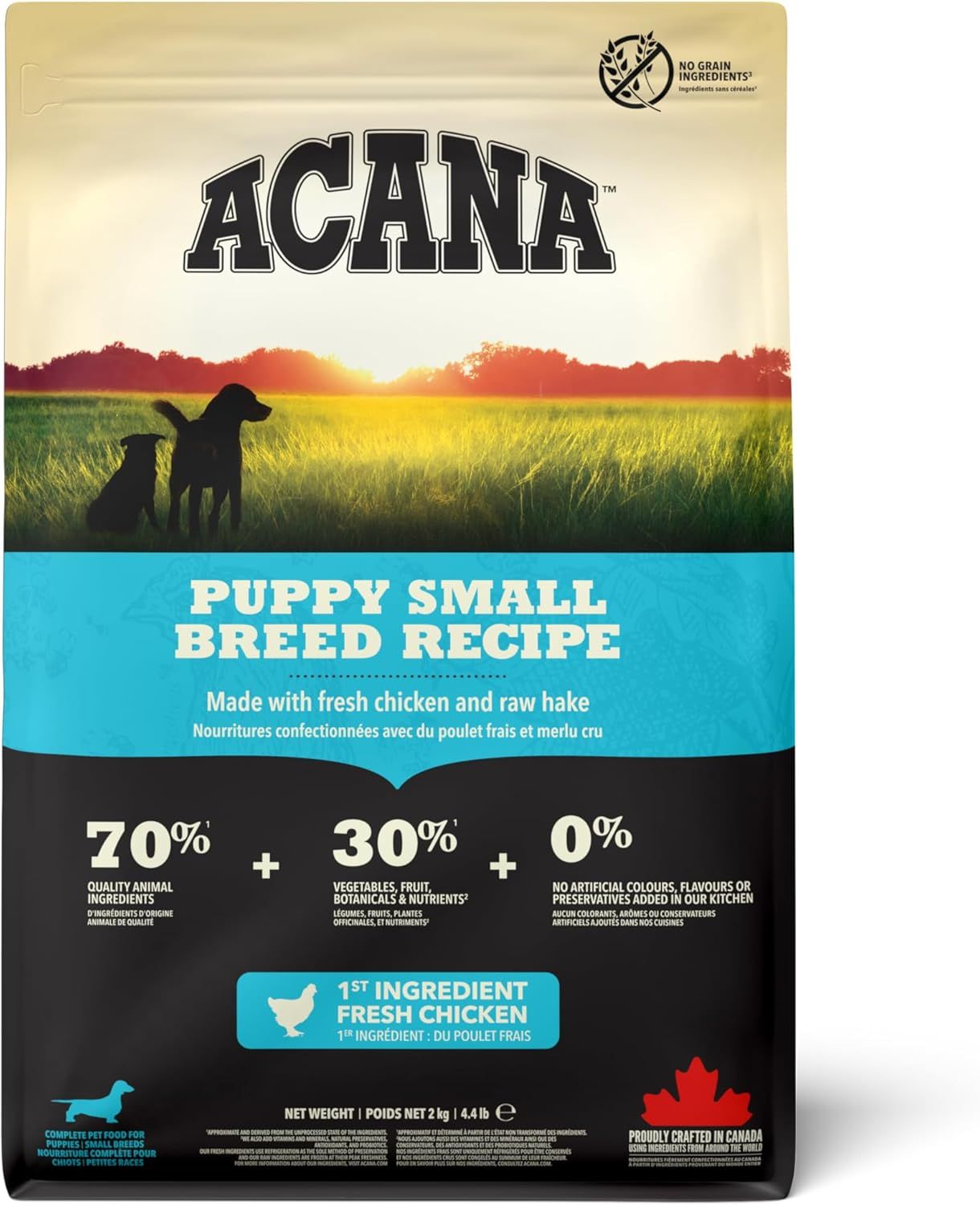 ACANA  - Puppy Small Breed Grain-Free Recipe, Size: 2kg