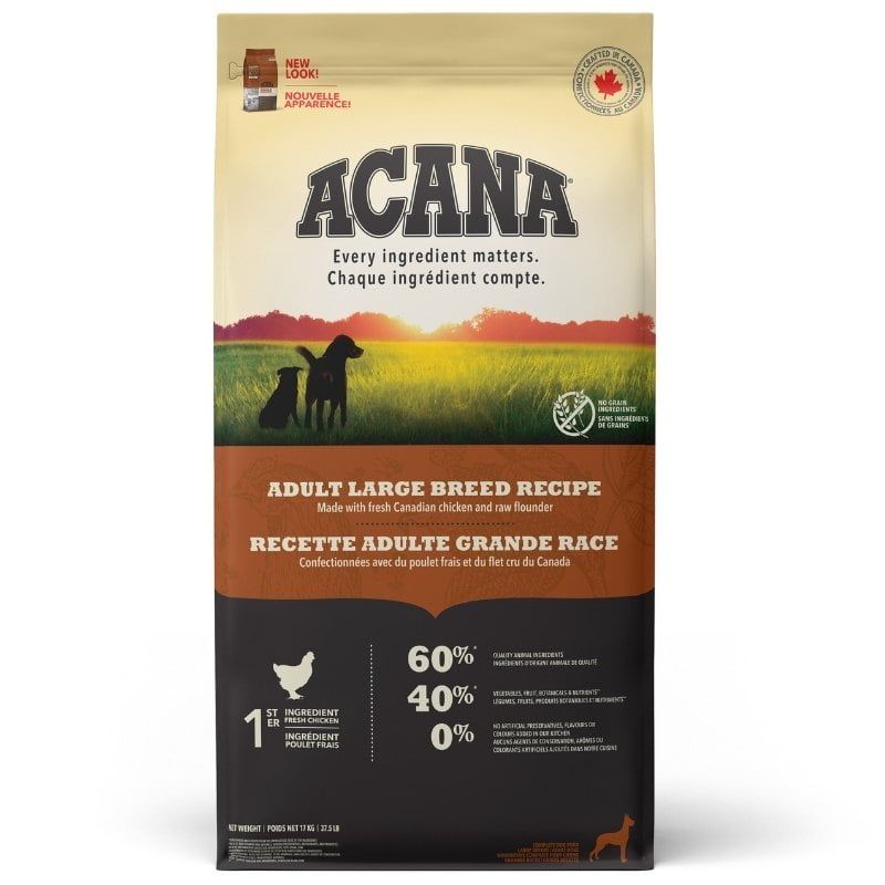 ACANA  - Adult Large Breed Grain-Free Recipe, Size: 17kg