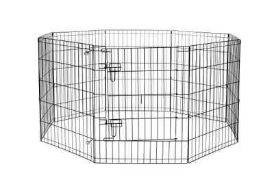 BUD'Z - 8-Section Metal Fence with Gate