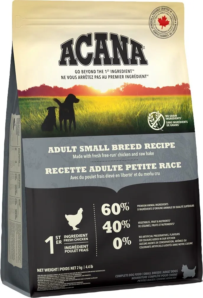 ACANA  - Adult Small Breed Grain-Free Recipe, Size: 2kg
