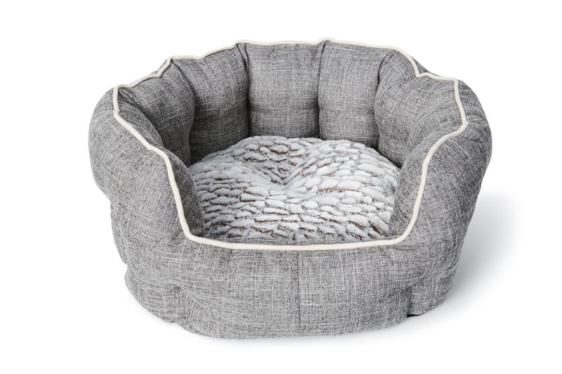 BUD'Z - Deluxe Round Dog Bed with High Sides