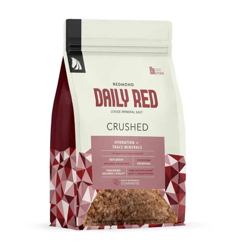 REDMOND ROCK - Daily Red Crushed Loose Horse Salt, Size: 2.27kg