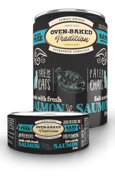 OVEN-BAKED TRADITION - Grain-Free Salmon Pâté for Adult Cat, Size: 156g