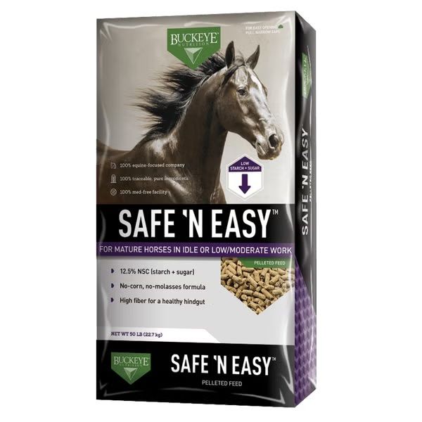 BUCKEYE - Safe 'N Easy Pelleted Feed, Size: 50lb