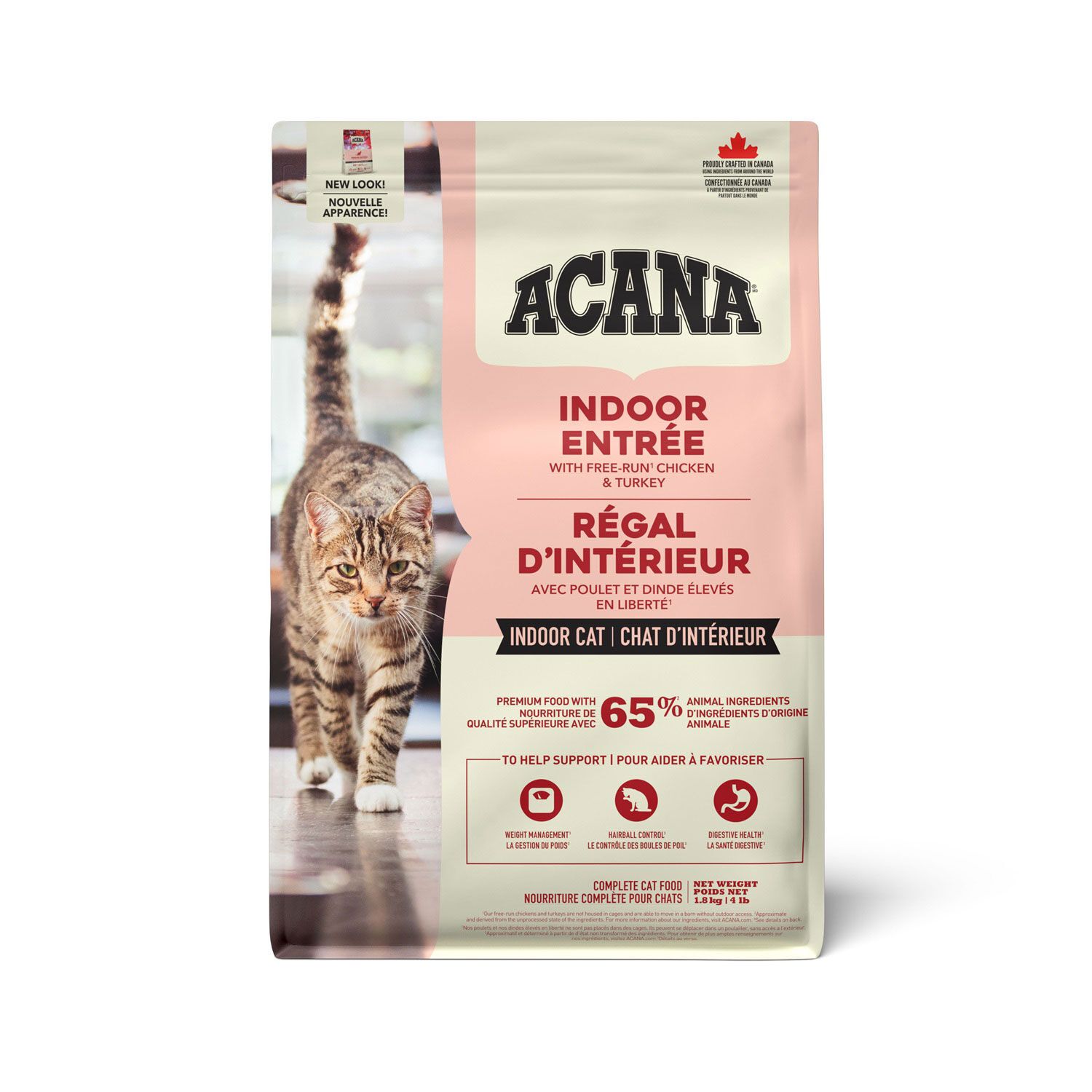 ACANA - Indoor Entrée Adult Cat Dry Food, Size: 1.8kg