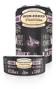 OVEN-BAKED TRADITION - Grain-Free Rabbit Pâté for Adult Cat, Size: 156g