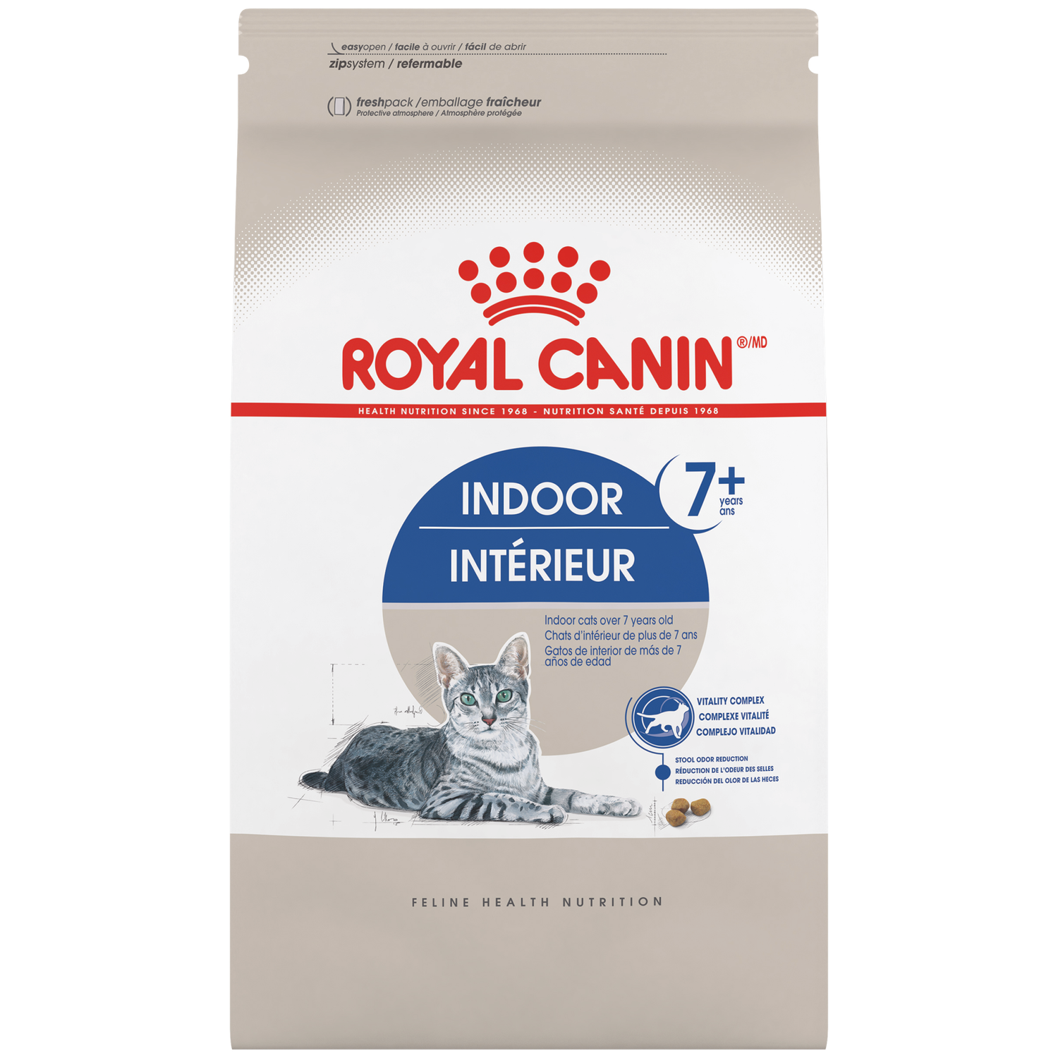 ROYAL CANIN - Indoor 7+ Dry Cat Food, Size: 2.5kg