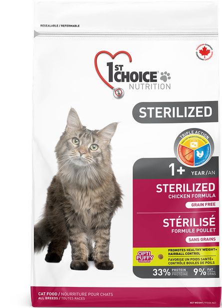 1st CHOICE - All Breeds Adult Cats Sterilized Recipe, Format: 5kg