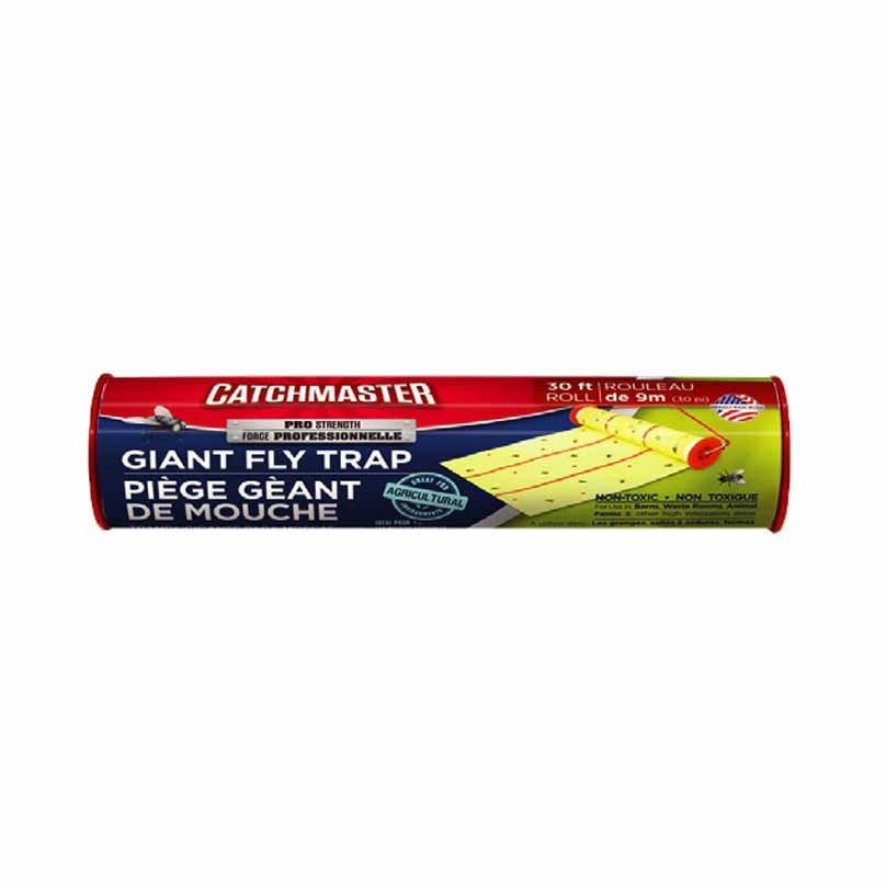 CATCHMASTER - Giant Fly Glue Strip Traps, Size: 30pieds