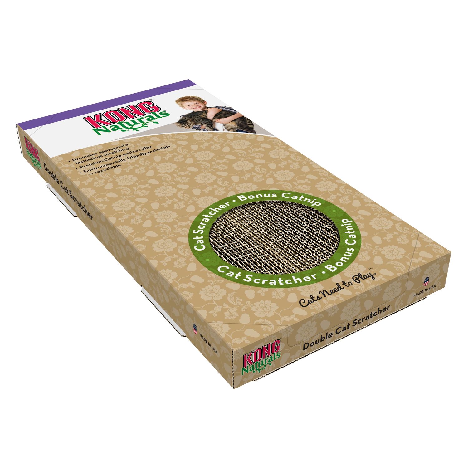 KONG - Naturals Scratcher, Type: Double