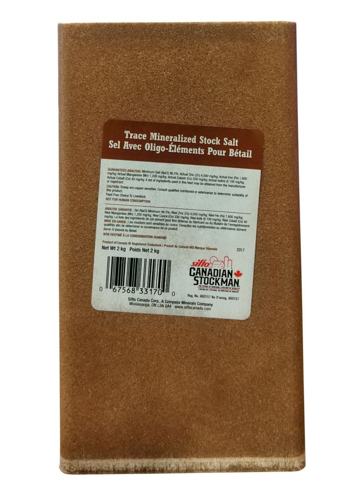 SIFTO - Brown salt block, Format: 2kg