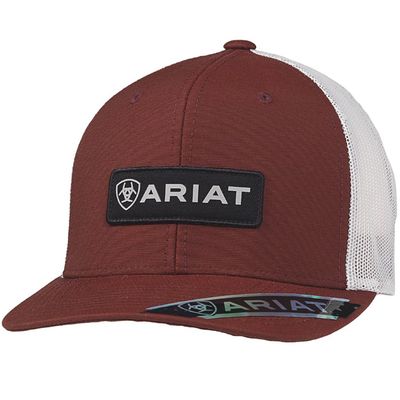 ARIAT - Rectangle Logo Brick Red Cap
