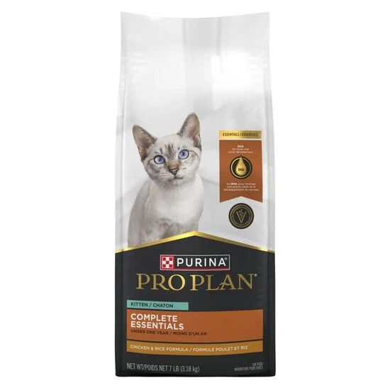 PROPLAN - Complete Essentials Chicken &amp; Rice Dry Food for Kittens, Flavor: Poulet &amp; Riz, Format: 3.18kg