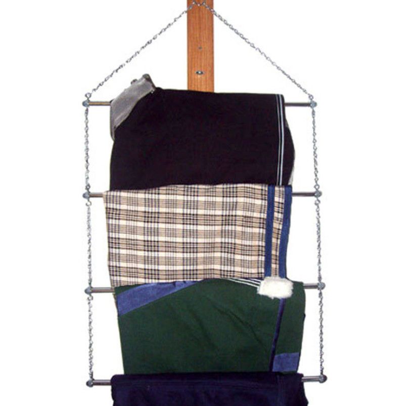 CAN-PRO - Chain and Bar Blanket Rack, Color: Gris