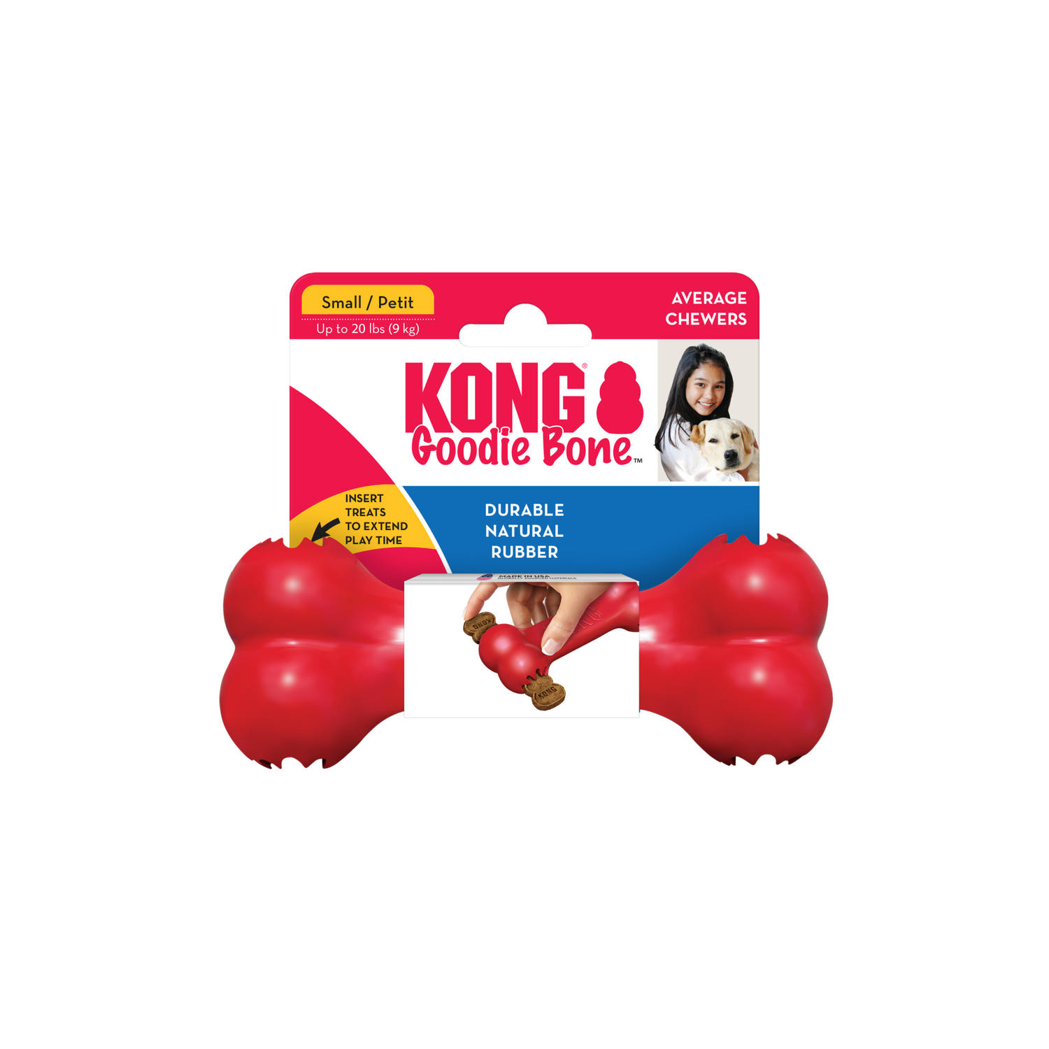 KONG - Goodie Bone Classic, Size: Petit