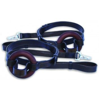 CAMELOT - German Donut Side Reins, Color: Havana
