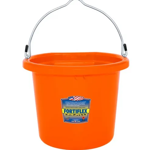 FORTIFLEX - Flatback Bucket 8QT (Light Colors), Colour: Tangerine