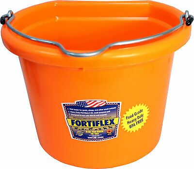 FORTIFLEX - Flatback Bucket 8QT (Light Colors) FORTIFLEX - Flatback Bucket 8QT (Light Colors), Colour: Tangerine