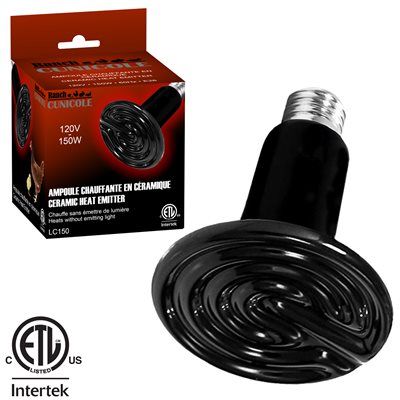 RANCH CUNICOLE - Ceramic Heat Bulb, Type: 150W