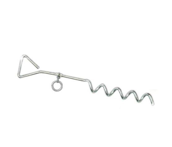 BUD'Z - Spiral Tie-Out Stake, Size: 16''