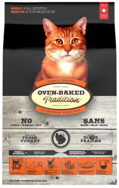 OVEN-BAKED TRADITION - Original Turkey Recipe for Cats, Size: 2.5lb