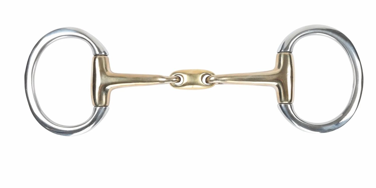 SHIRES - Eggbutt double-jointed bit, Size: 5po