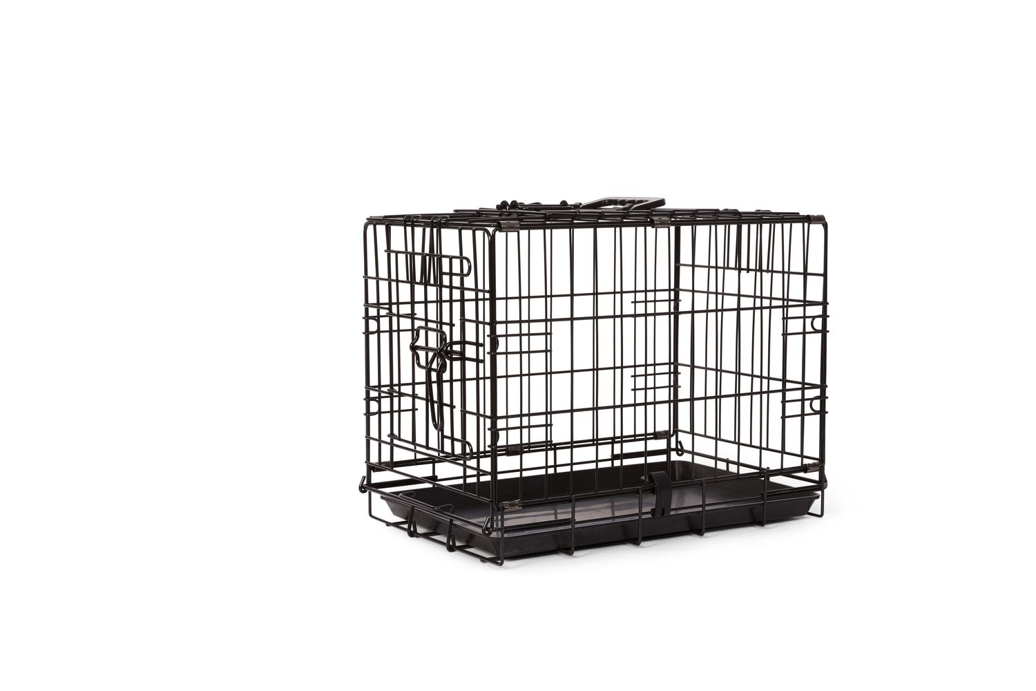 BUD'Z - Deluxe 2-Door Dog Crate with Divider, Size: 18'' (46X31X37cm)