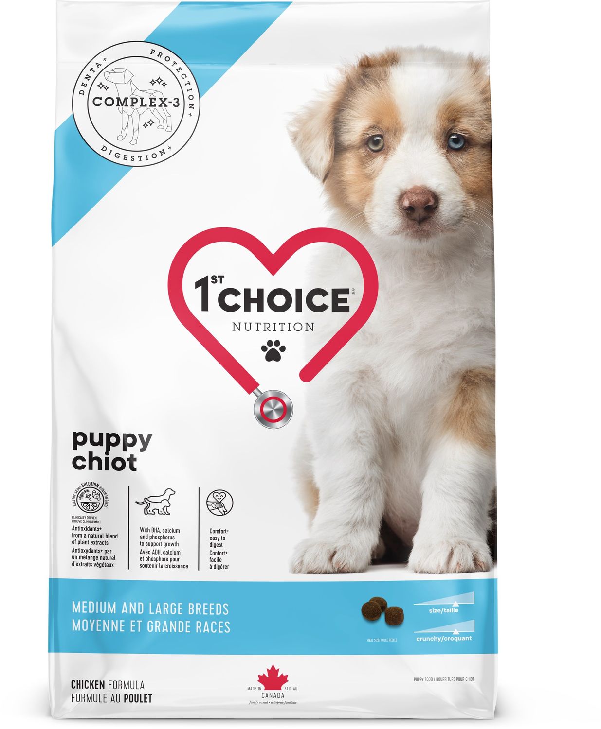 1st CHOICE - Chicken Recipe for Medium and Large Breeds Puppies, Format: 2kg