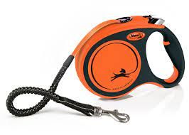 FLEXI - Xtreme - Extra-strong retractable bungee leash, Size: Petit, Color: Orange