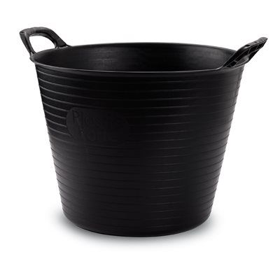 GAUN - Large rubber basket, Color: Noir, Size: 42L