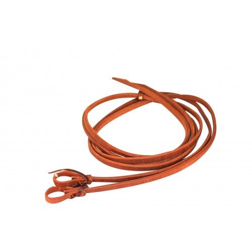 WESTERN RAWHIDE - Rênes longues en cuir Heavy Ends 8pi, Grandeur: 5/8po