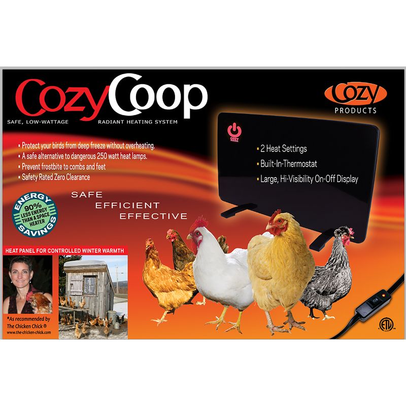 COZY PRODUCTS - Cozy coop Heating panel for chicken coop, Type: 200W