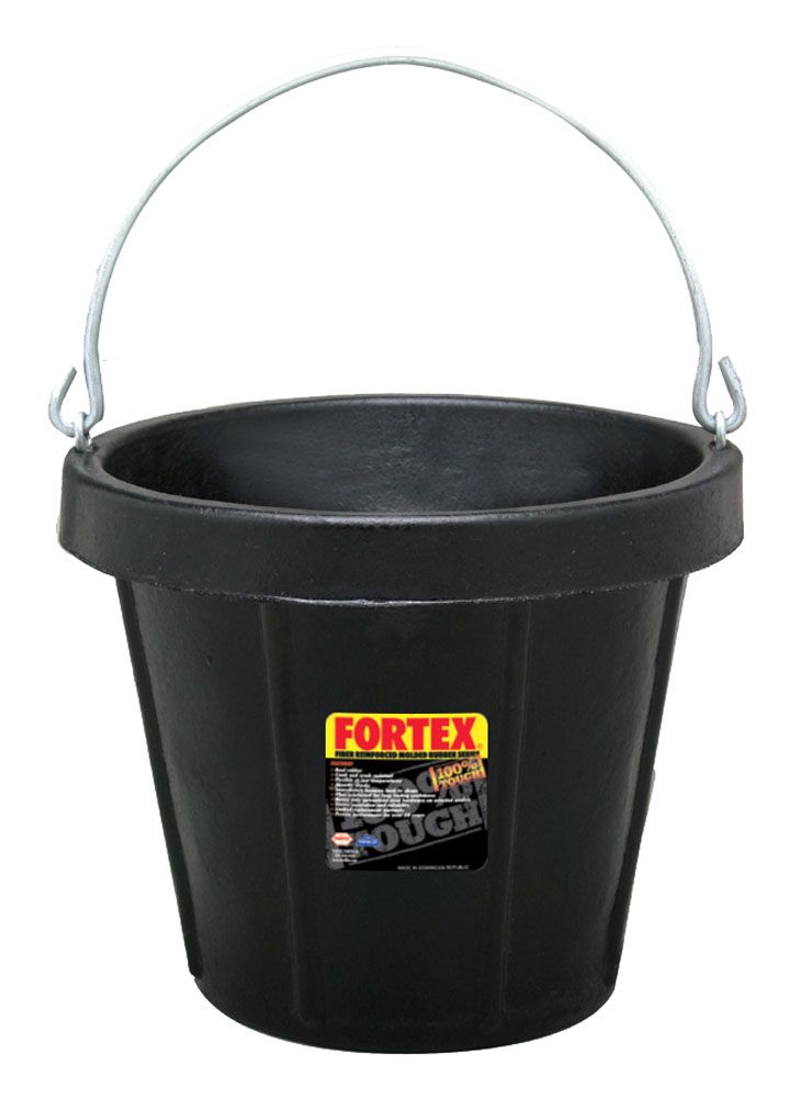 FORTEX - Heavy Duty Rubber Pail 12QT, Capacity: 12QT