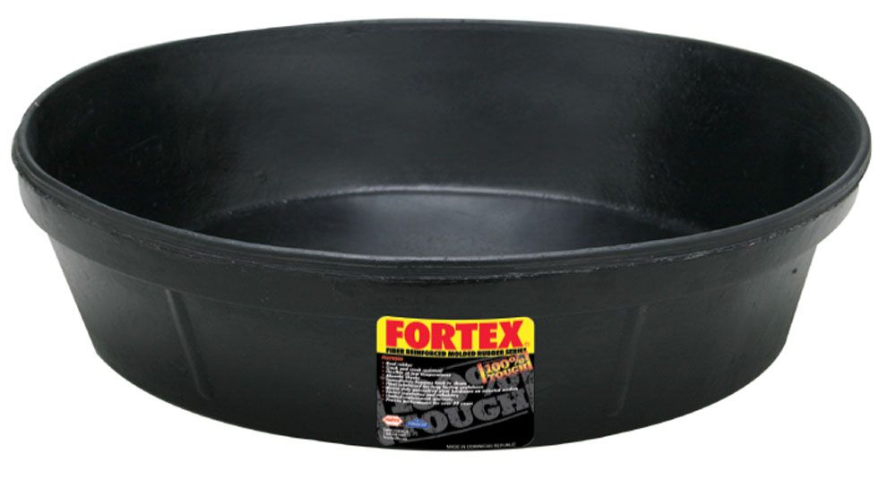 FORTEX - Bushel Feeder Pan 3Gal, Colour: Noir