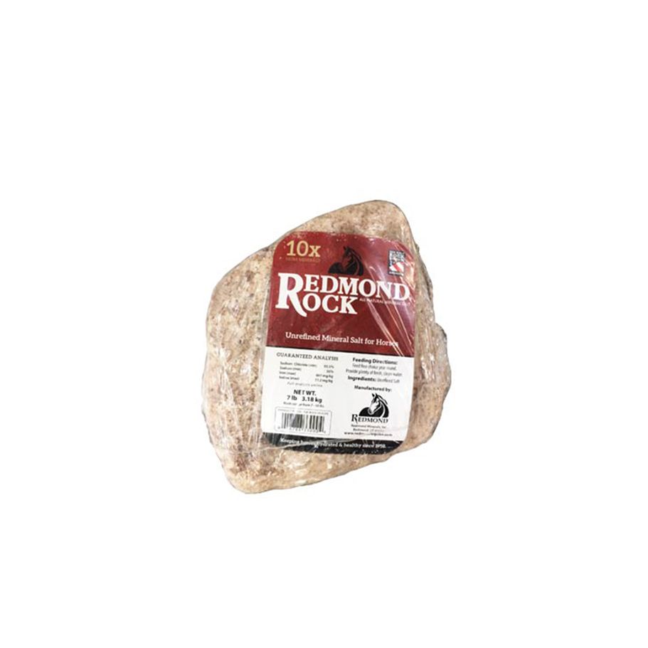 REDMOND ROCK - Nature's Ratios Mined Horse Salt Lick, Size: 7lbs