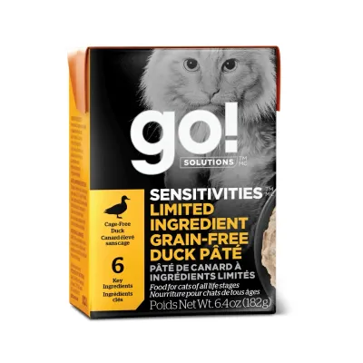 PETCUREAN - GO! Sensitivities Duck Pâté Grain-Free Limited Ingredient Cat Food