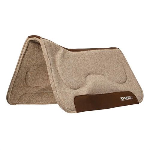 WEAVER - Synergy Natural Fit Close Contact Wool Blend Saddle Pad, Size: 31'' x 32''